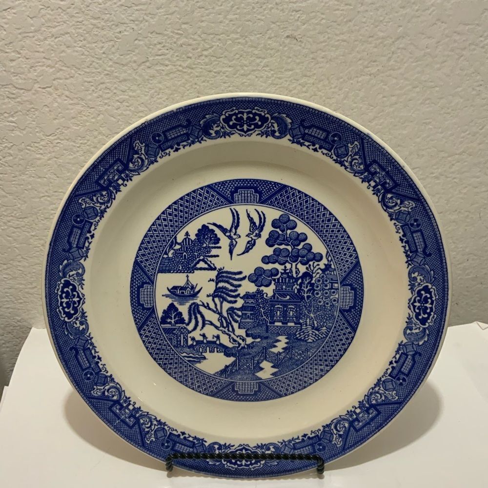 Vintage Royal China Willow Ware Blue Willow Ceramic China 13" Platter